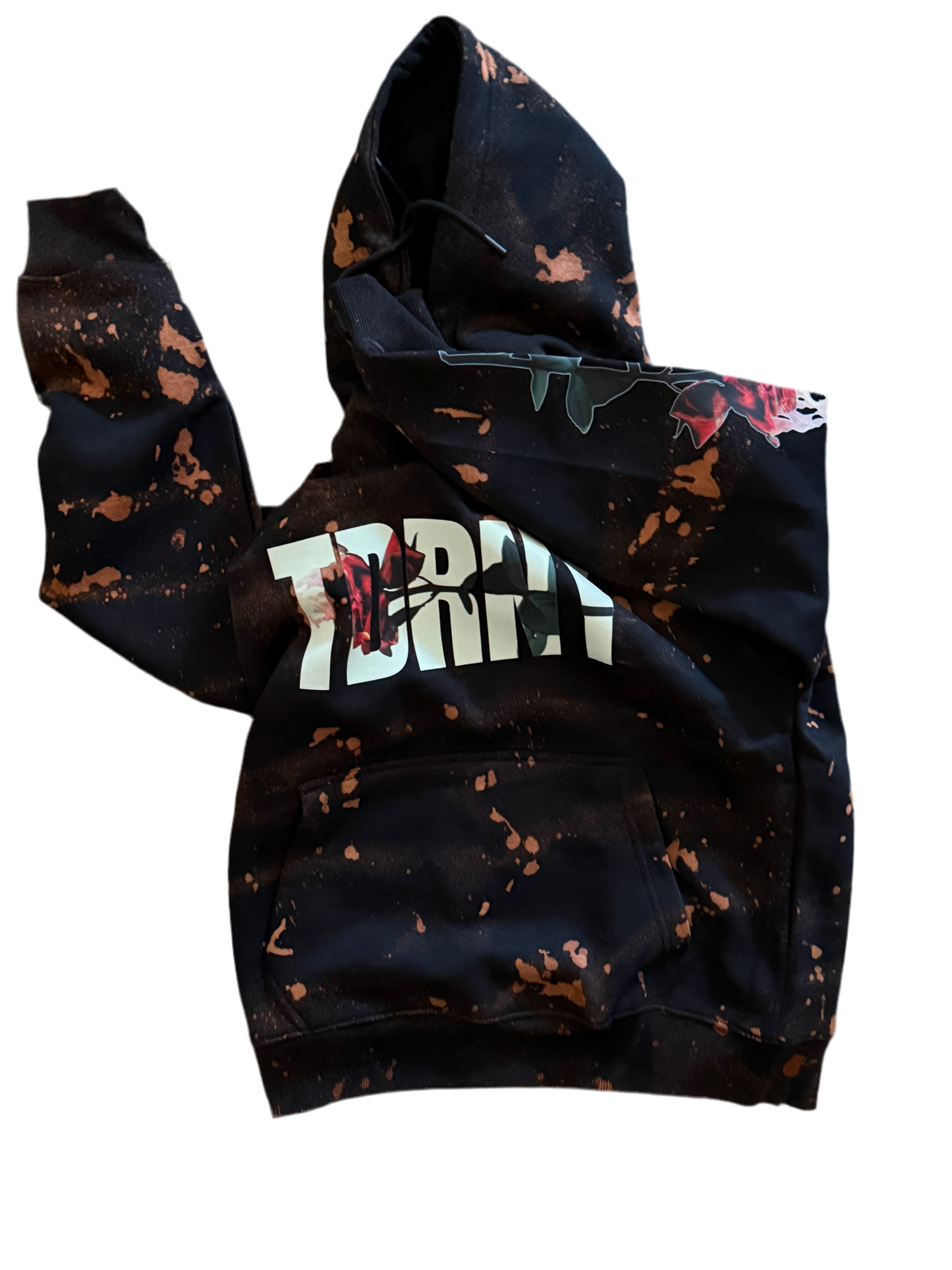 TDRNY tie dye hoodie – “I Grew Through What Tried to Bury Me” Edition
