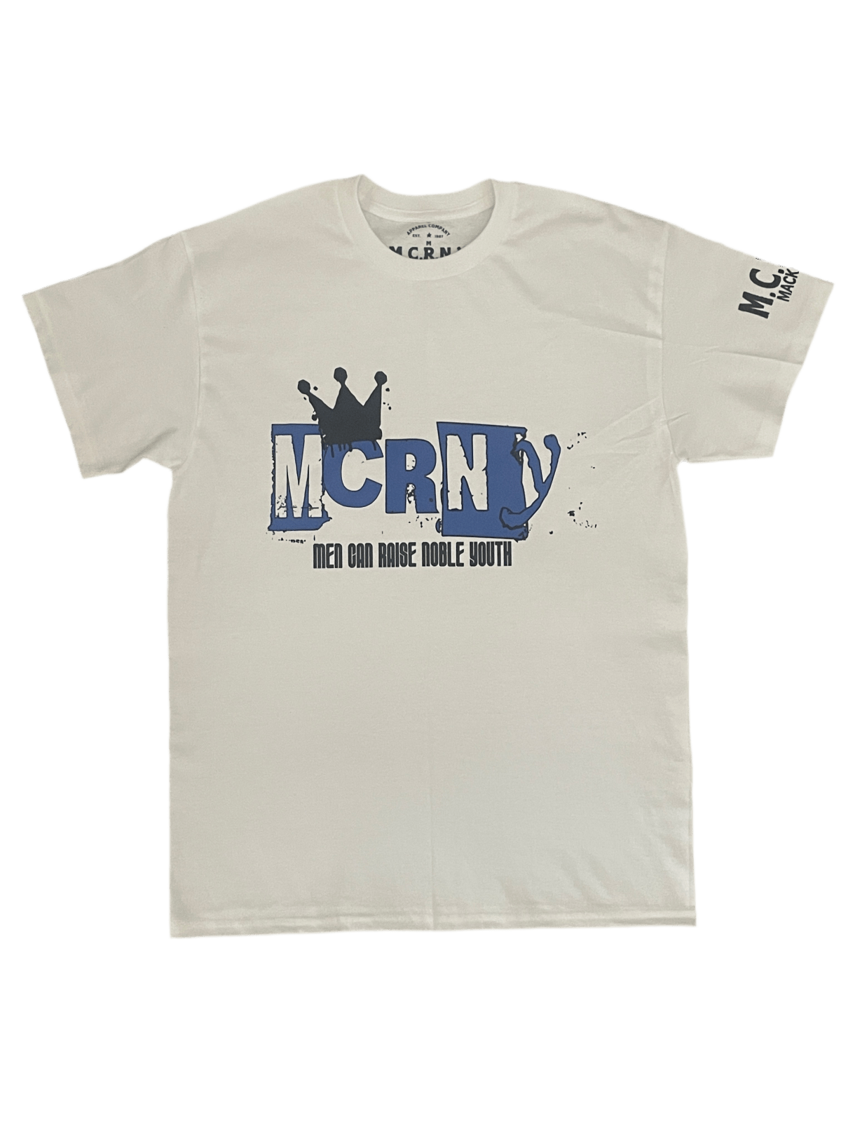 M.C.R.N.Y “Be the Man” Tee – Black & White Edition - MACKARONEYS - TENDARONEYS MR &TR INC