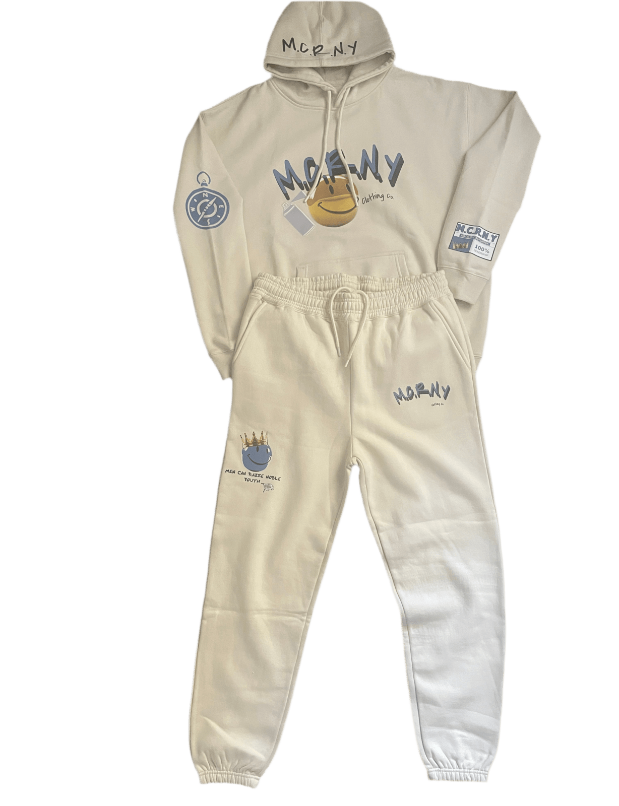 MCRNY “Crowned Smile” Premium Sweatpants - MACKARONEYS - TENDARONEYS MR &TR INC