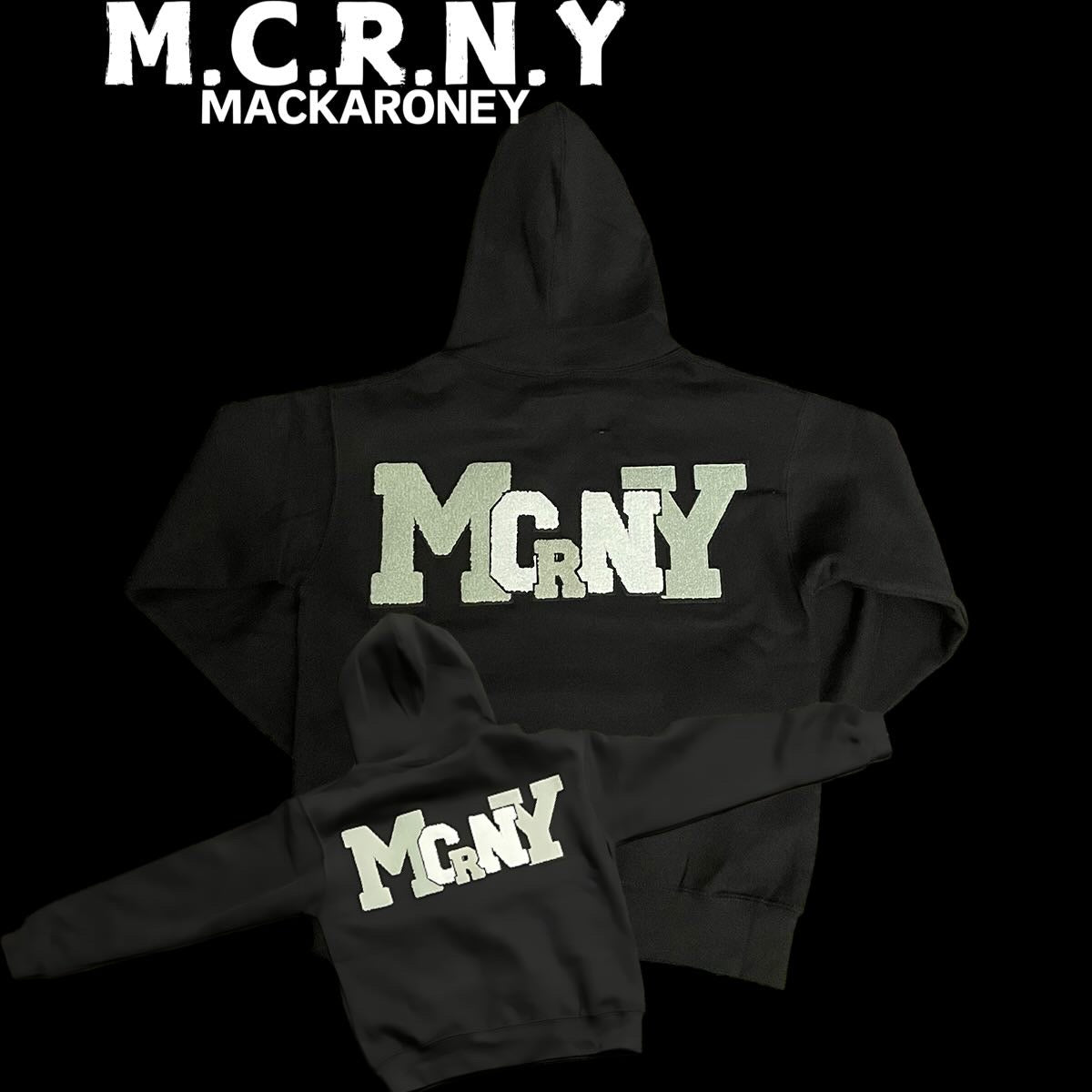 MCRNY Signature Pull Over / Zip Hoodie - MACKARONEYS - TENDARONEYS MR &TR INC