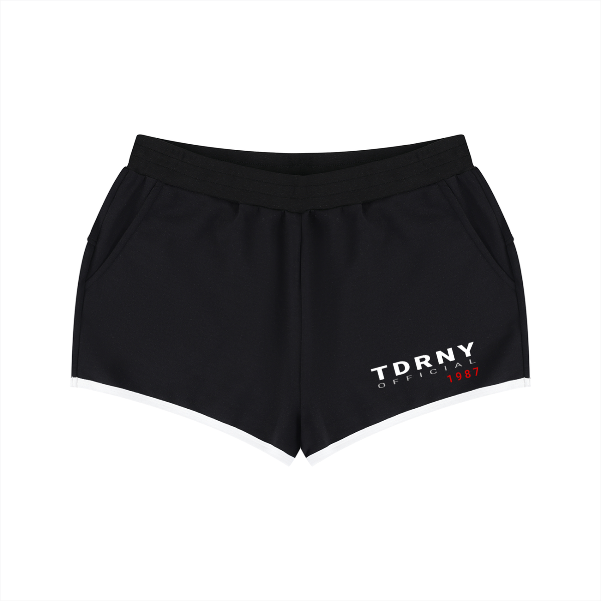 Women's Retro Contrast Binding Shorts