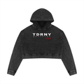 Women’s Mineral Washed Crop Hoodie