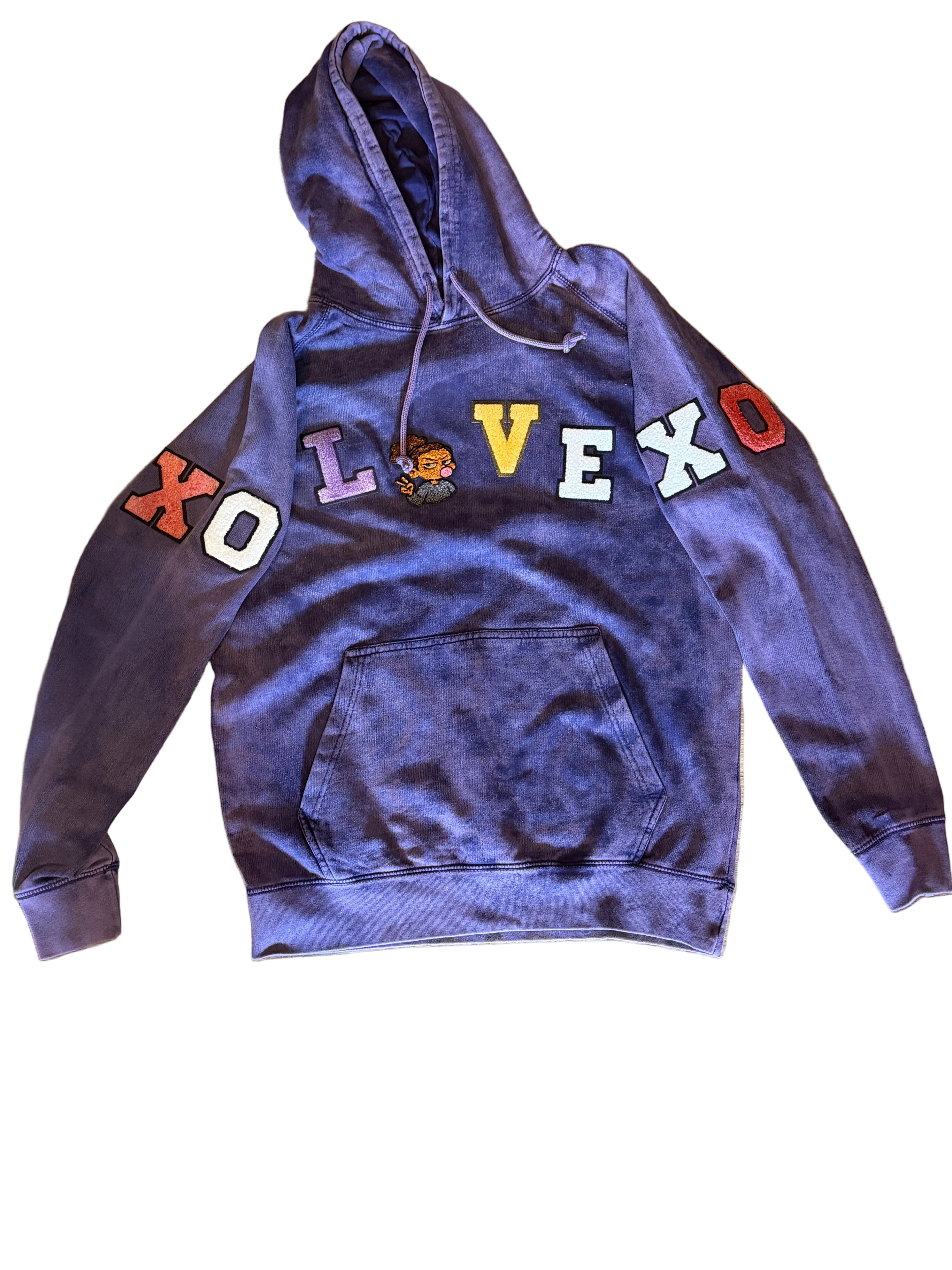TDRNY “LOVE XO” Purple Hoodie