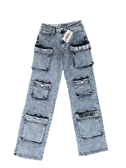T.D.R.N.Y × TENDARONEY Cargo Denim