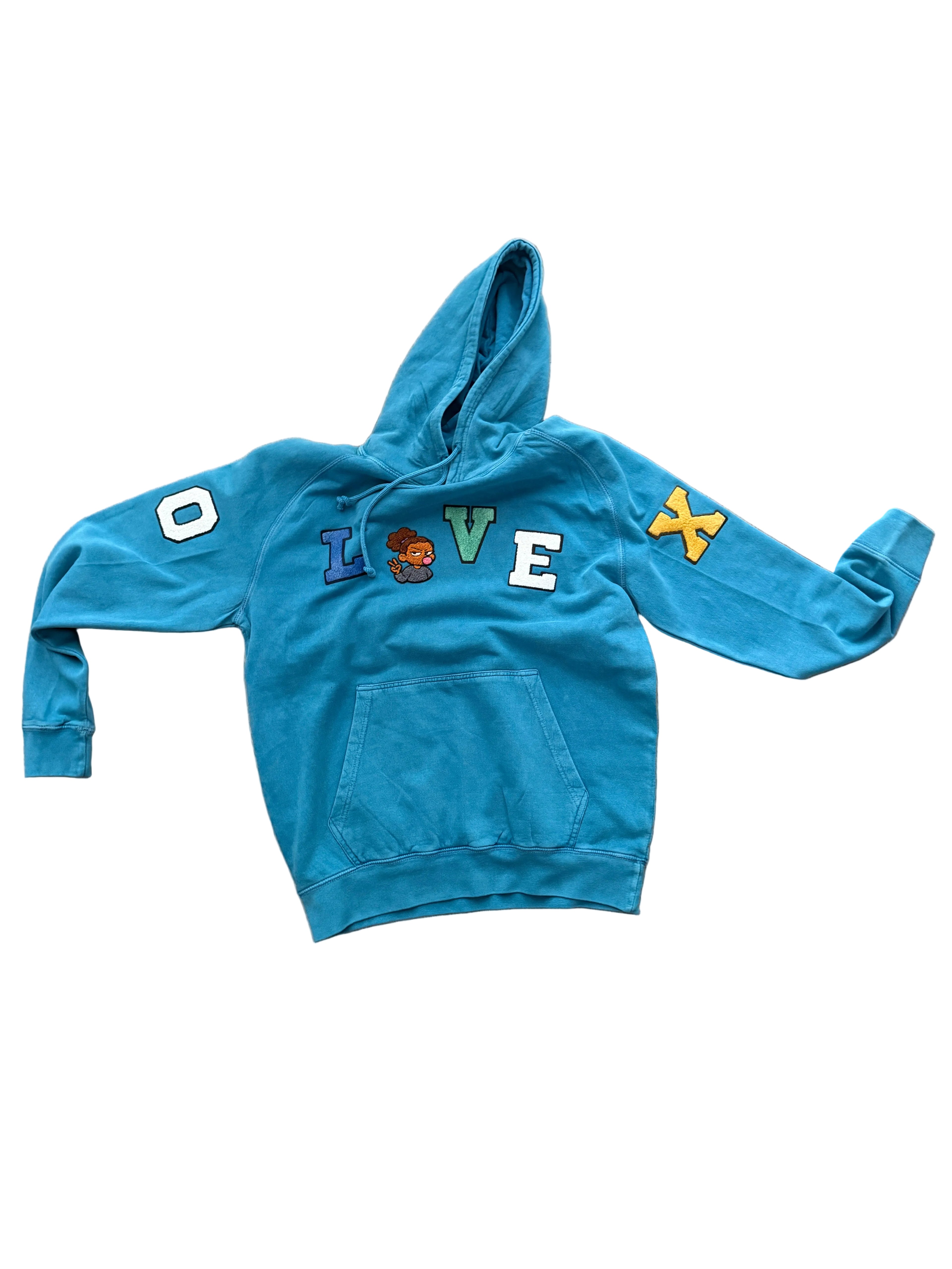 TDRNY “LOVE XO” Purple Hoodie