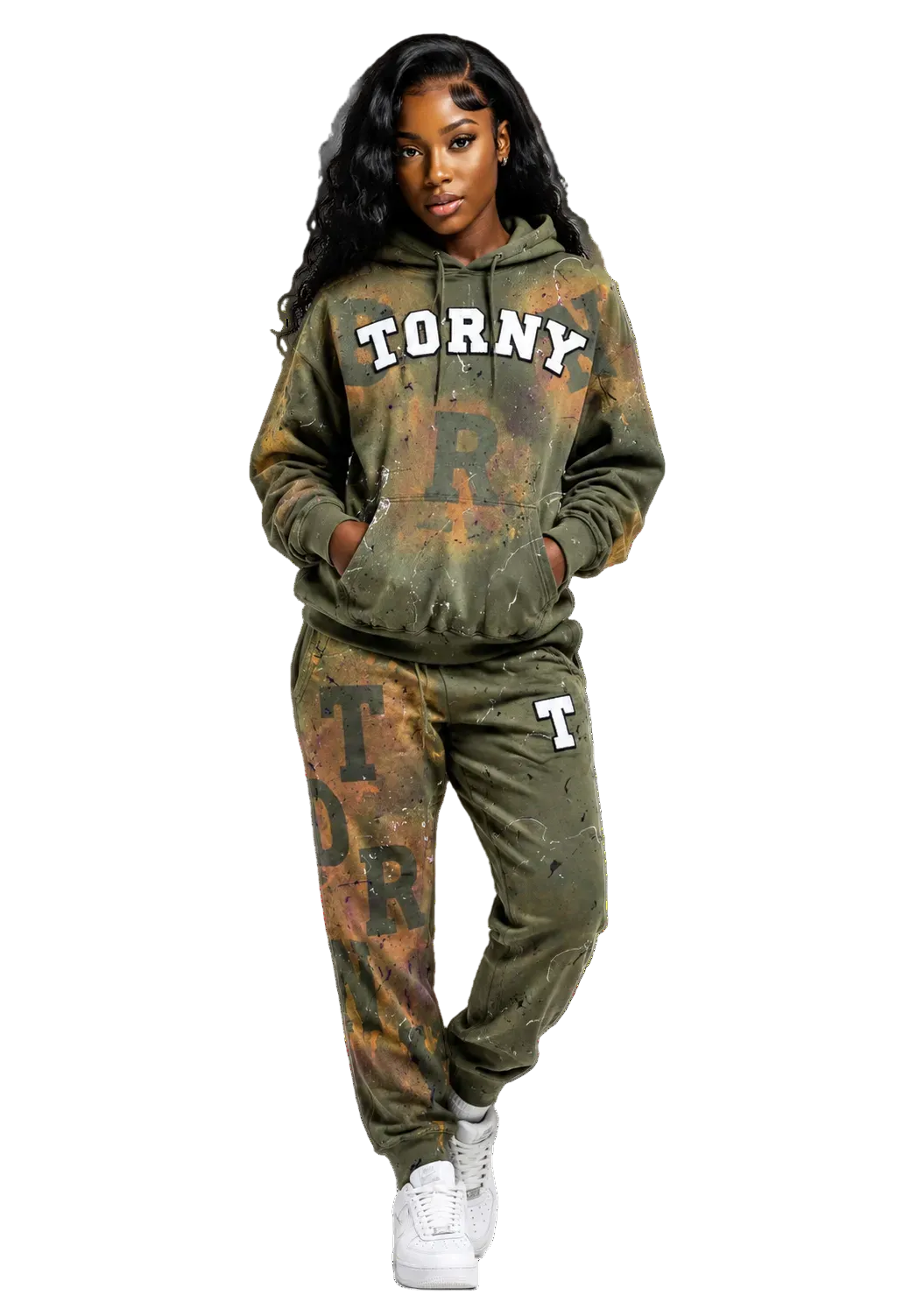 TDRNY Vintage Olive Sweatsuit