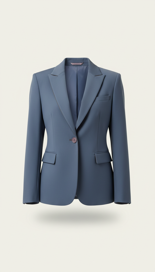 Slate Blue Structured Blazer