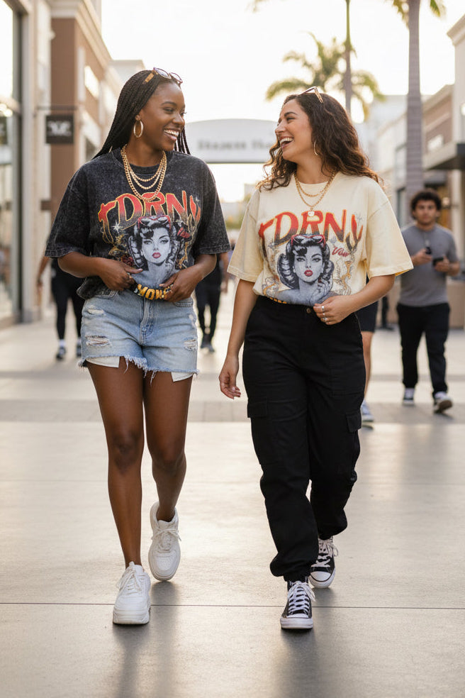 “No Money No Honey” Vintage Graphic Tee