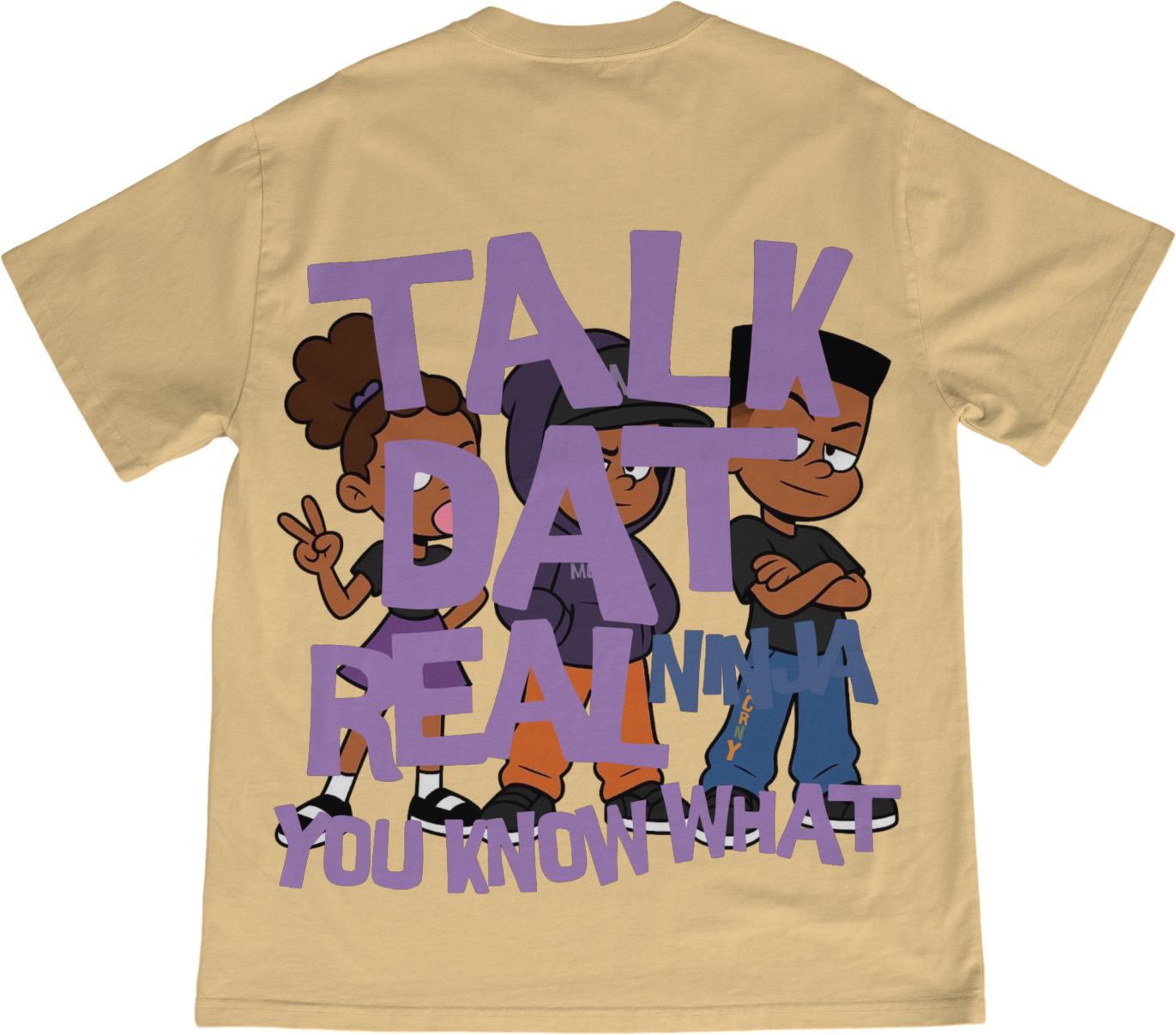 TALK DAT REAL “YOU KNOW WHAT” CHARACTER GRAPHIC TEE