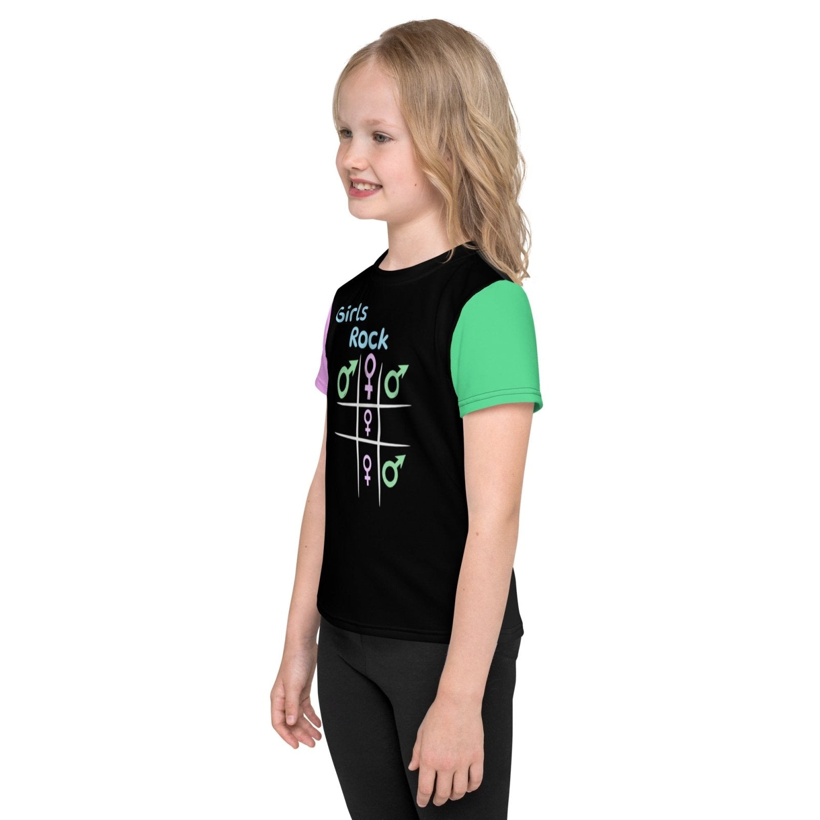 Girls TR t-shirt Tic Tac Toe - MACKARONEYS - TENDARONEYS MR &TR INC