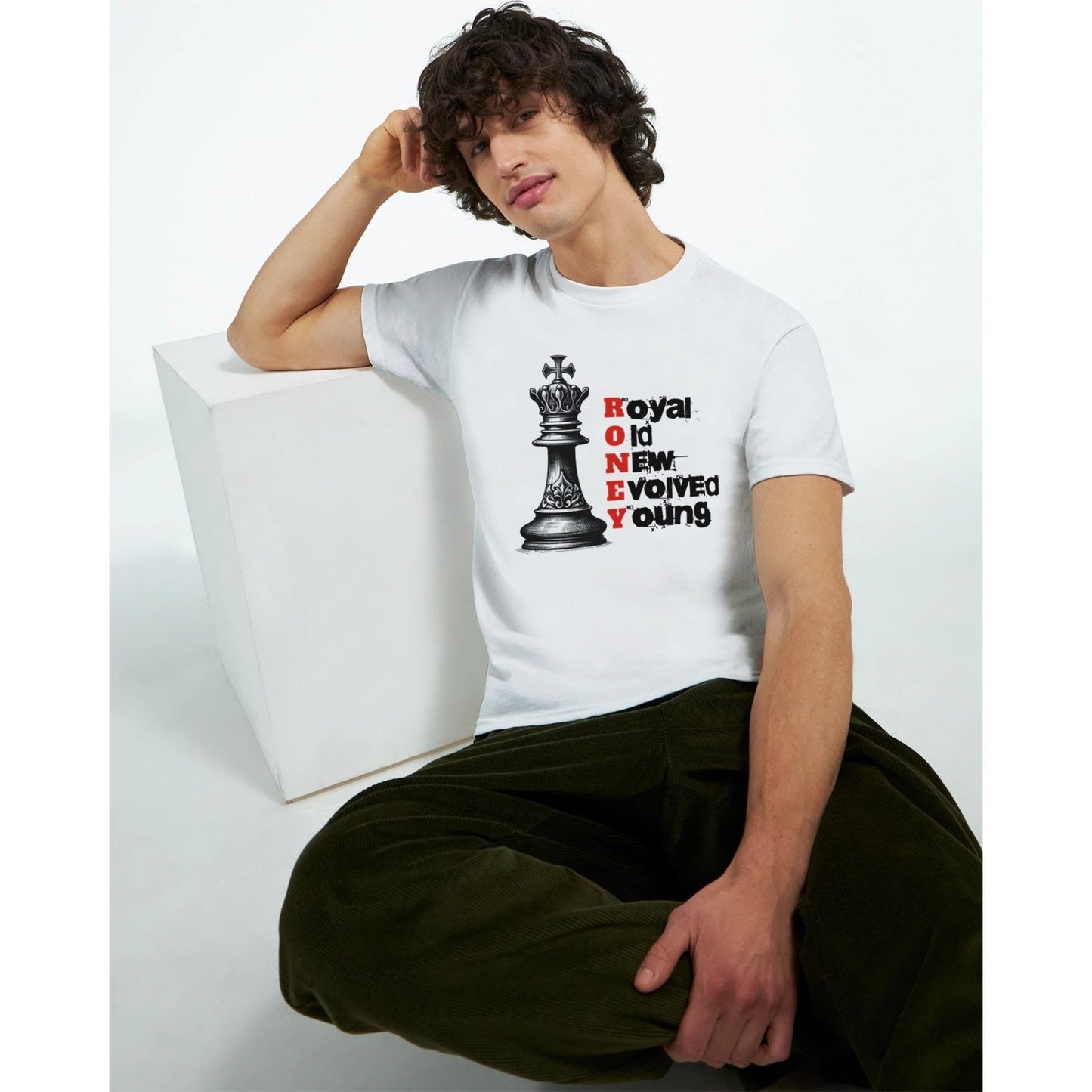 Tendaroney Mens Acronym Heavyweight Unisex Crewneck T-shirt - MACKARONEYS - TENDARONEYS MR &TR INC