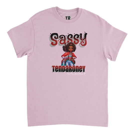 Tendaroney Teens Sassy Heavyweight Unisex Crewneck T-shirt - MACKARONEYS - TENDARONEYS MR &TR INC