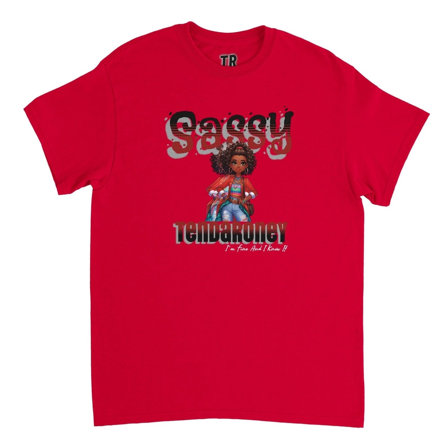 Tendaroney Teens Sassy Heavyweight Unisex Crewneck T-shirt - MACKARONEYS - TENDARONEYS MR &TR INC