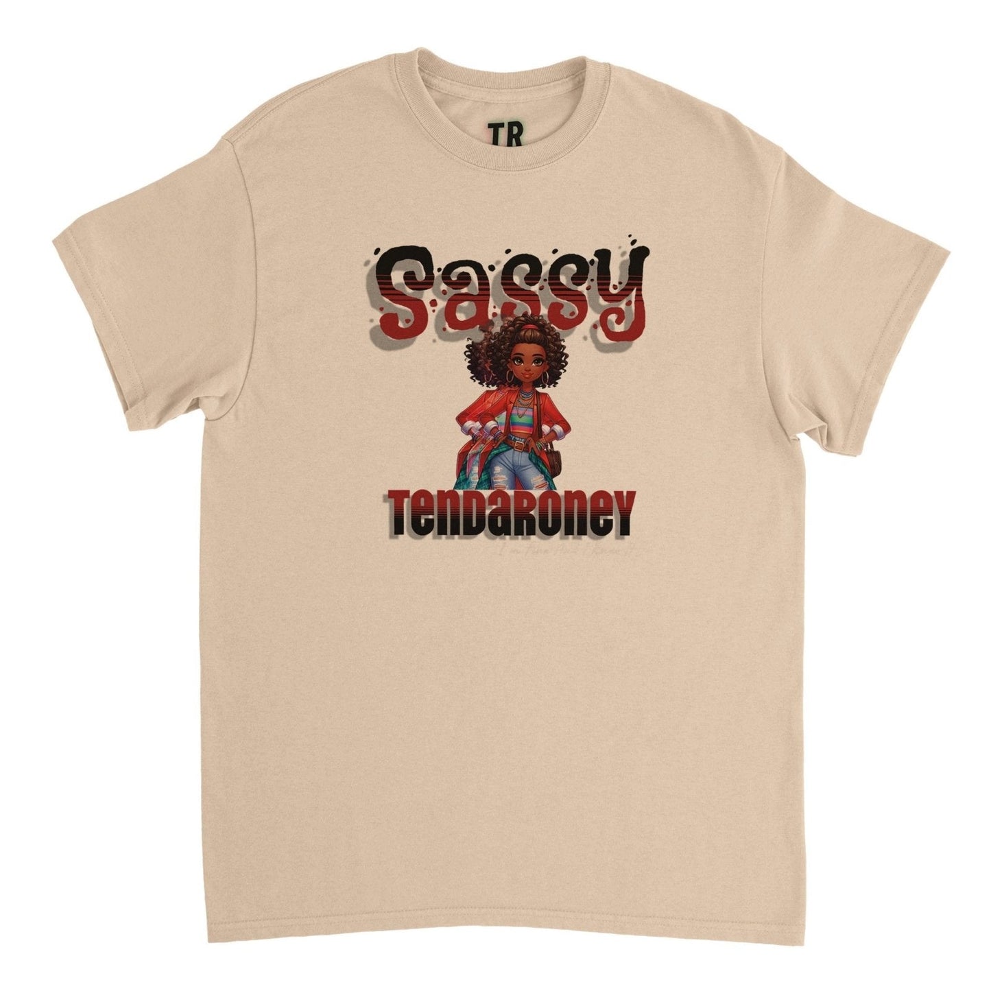 Tendaroney Teens Sassy Heavyweight Unisex Crewneck T-shirt - MACKARONEYS - TENDARONEYS MR &TR INC