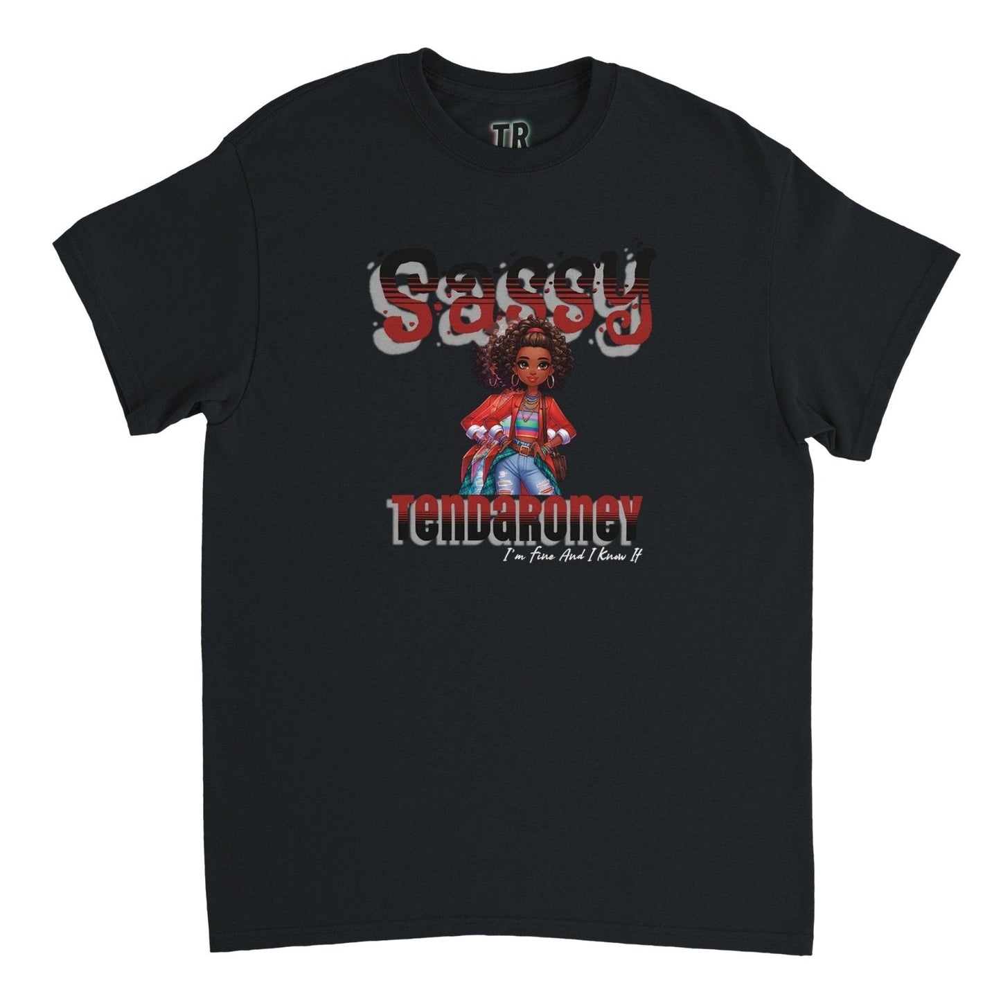 Tendaroney Teens Sassy Heavyweight Unisex Crewneck T-shirt - MACKARONEYS - TENDARONEYS MR &TR INC