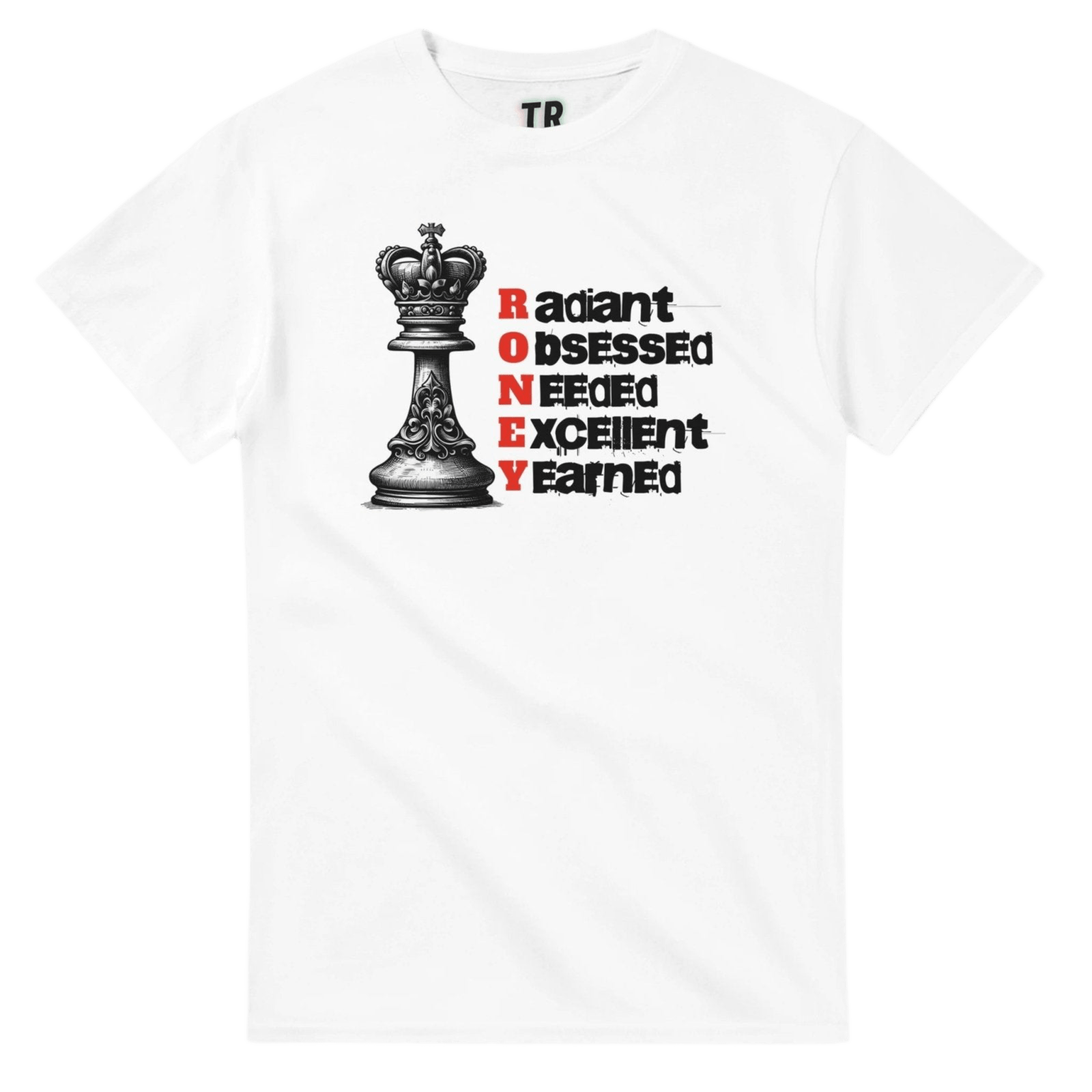 Tendaroneys Womens Acronym Heavyweight Unisex Crewneck T-shirt - MACKARONEYS - TENDARONEYS MR &TR INC