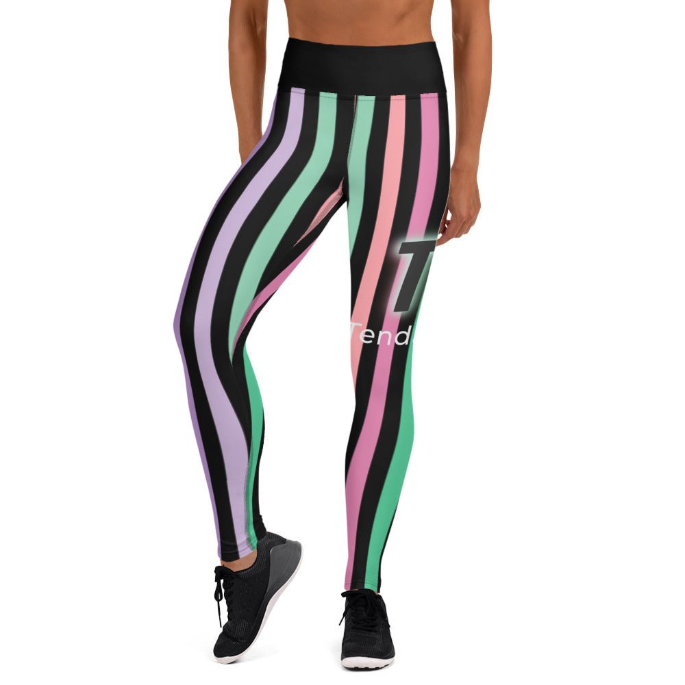 TR Large Print Yoga Leggings - MACKARONEYS - TENDARONEYS MR &TR INC