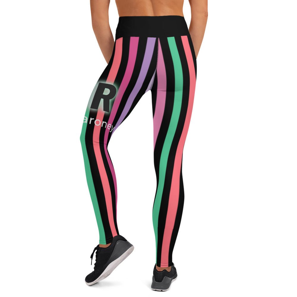 TR Large Print Yoga Leggings - MACKARONEYS - TENDARONEYS MR &TR INC