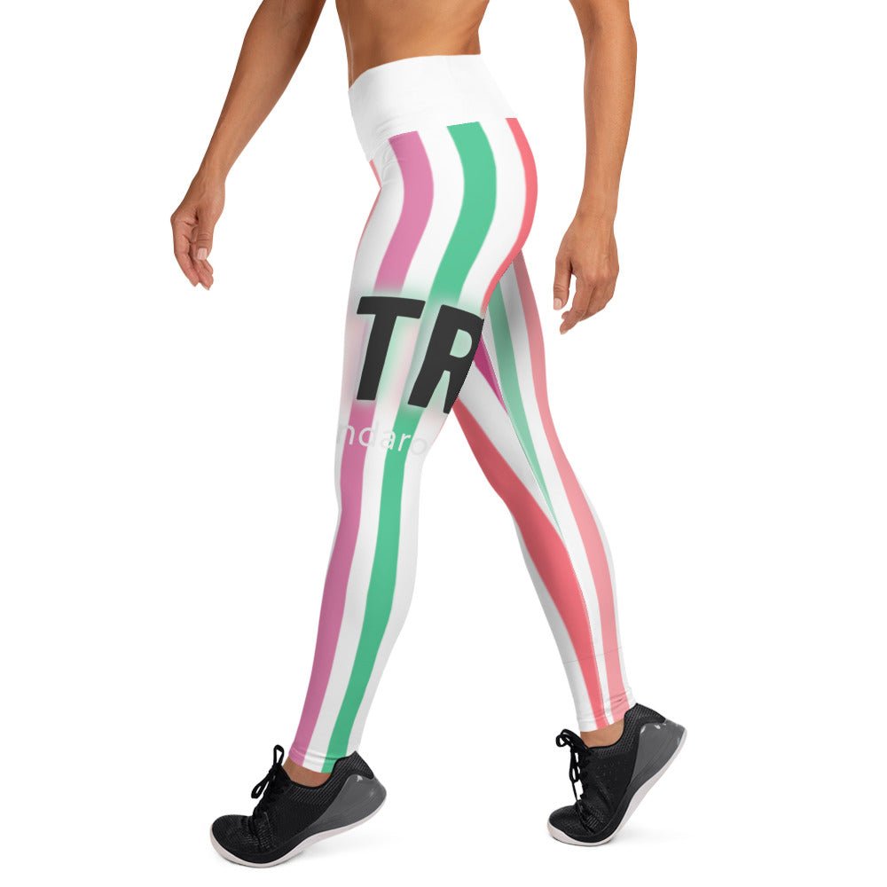 TR Large Print Yoga Leggings - MACKARONEYS - TENDARONEYS MR &TR INC