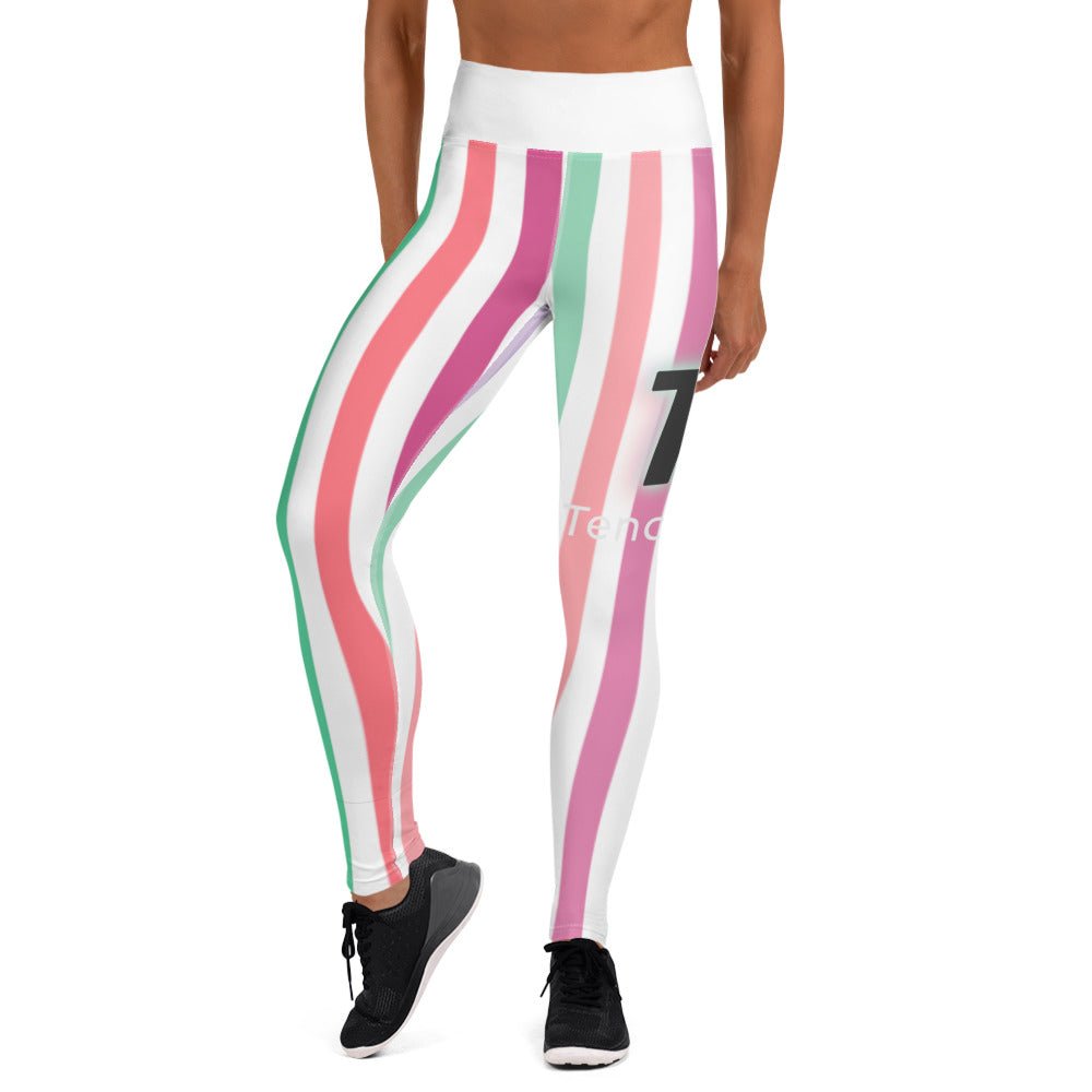 TR Large Print Yoga Leggings - MACKARONEYS - TENDARONEYS MR &TR INC