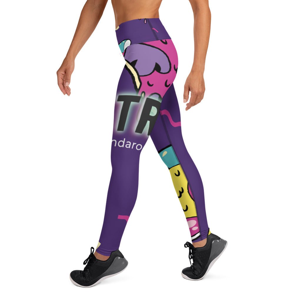 TR Large Print Yoga Leggings - MACKARONEYS - TENDARONEYS MR &TR INC