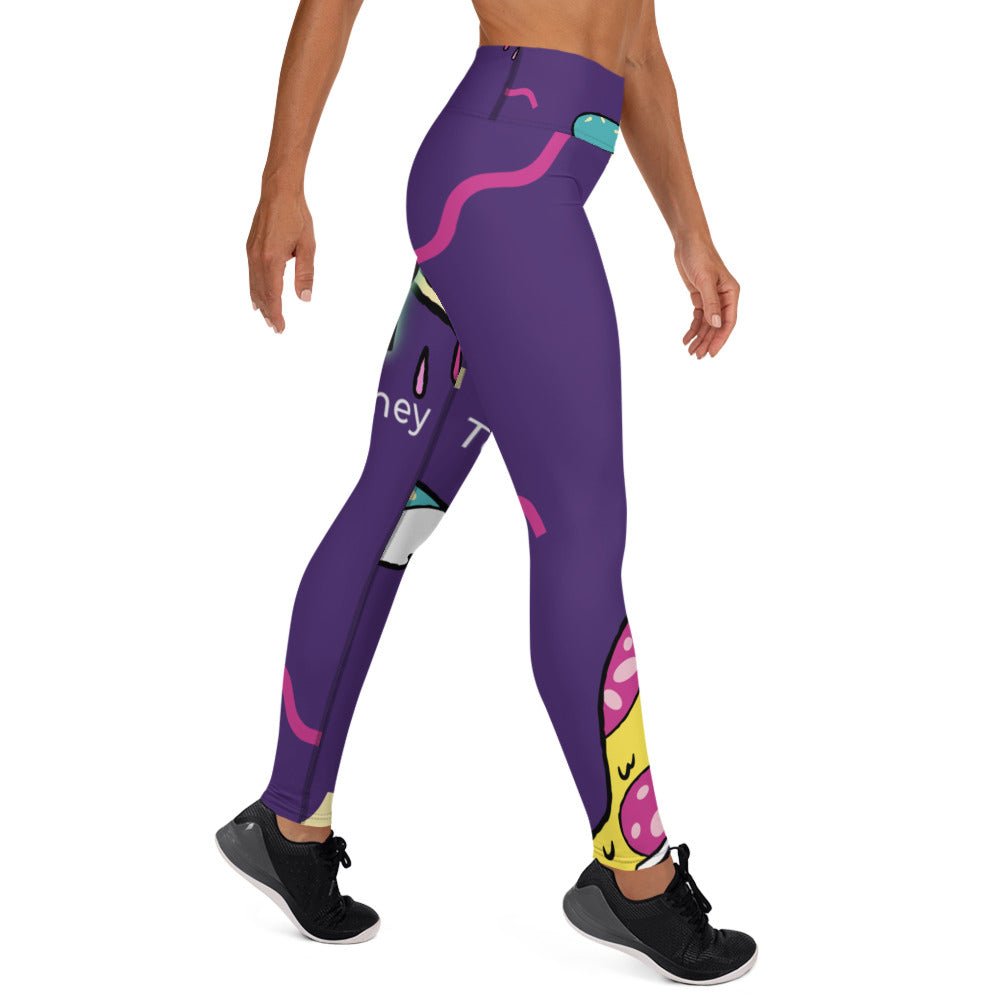 TR Large Print Yoga Leggings - MACKARONEYS - TENDARONEYS MR &TR INC